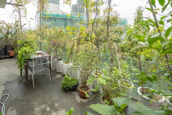 *Large balcony, sunny living space with open view Tay Ho Apartment for rent* 10