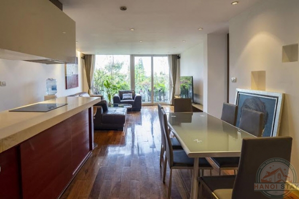 *Large balcony, sunny living space with open view Tay Ho Apartment for rent* 16