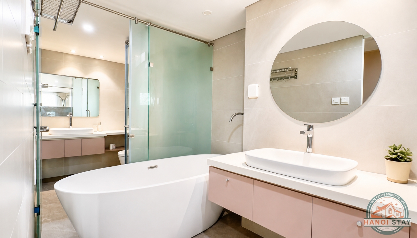 LUXURY 2BR APARTMENT FOR RENT IN TAY HO, NEAR CIPUTRA AREA, HUGE BALCONY 4