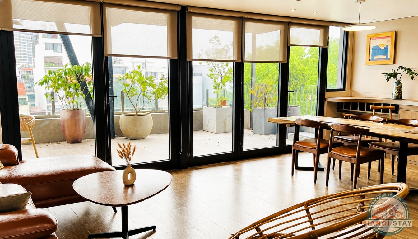 LUXURY 2BR APARTMENT FOR RENT IN TAY HO, NEAR CIPUTRA AREA, HUGE BALCONY 7