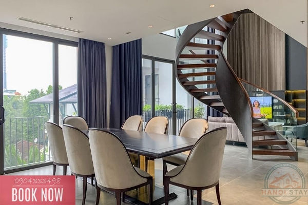 Luxury Duplex: 3BR Apartment for Rent in Tay Ho, Hanoi 8