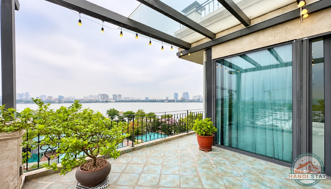 LUXURY DUPLEX APARTMENT FOR RENT IN QUANG KHANH, TAY HO WITH STUNNING LAKE VIEW 11
