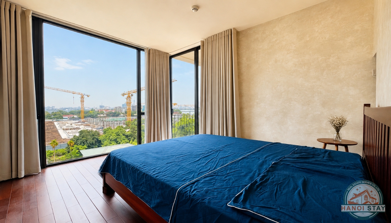 LUXURY DUPLEX APARTMENT FOR RENT IN QUANG KHANH, TAY HO WITH STUNNING LAKE VIEW 5