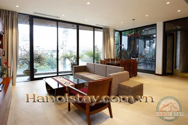*Luxury Lake Front 2 Bedroom Apartment For rent in Yen Phu Village, Tay Ho district* 9