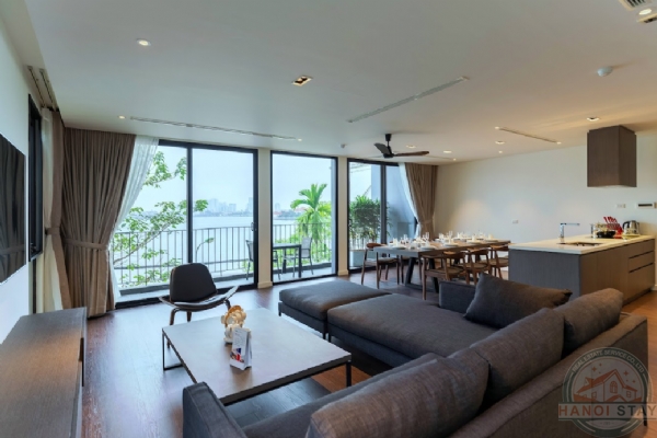Luxury Lake View 4-Bedroom Apartment for Rent in Tay Ho 4
