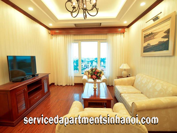 Luxury Serviced Apartment Rental in Thien Thai Building, Ba Dinh, Close to Old Quarter 2