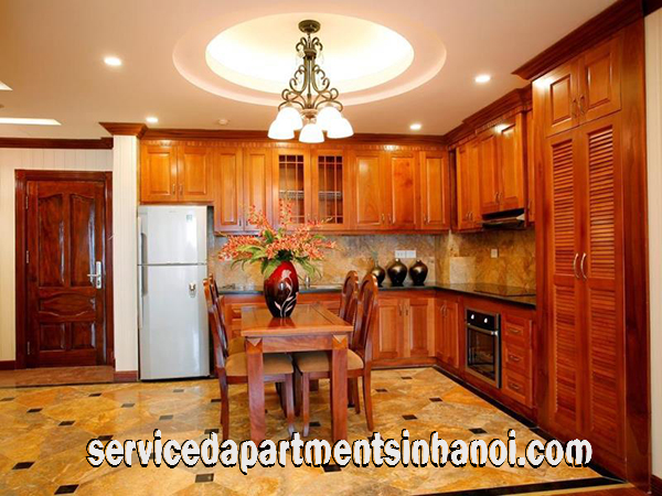 Luxury Serviced Apartment Rental in Thien Thai Building, Ba Dinh, Close to Old Quarter 4