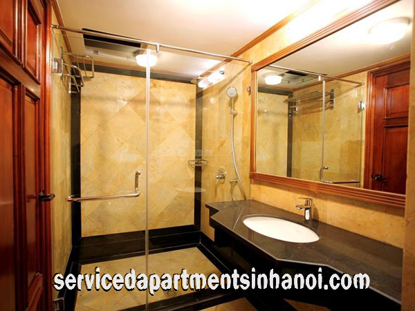 Luxury Serviced Apartment Rental in Thien Thai Building, Ba Dinh, Close to Old Quarter 7