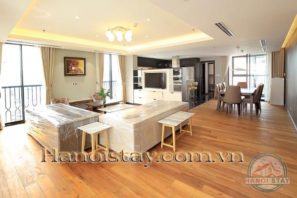 Luxury Three Bedroom Apartment For rent in Skyvilla building, Tran Hung Dao street, Hoan Kiem 1