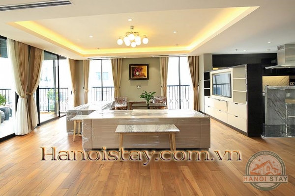 Luxury Three Bedroom Apartment For rent in Skyvilla building, Tran Hung Dao street, Hoan Kiem 8