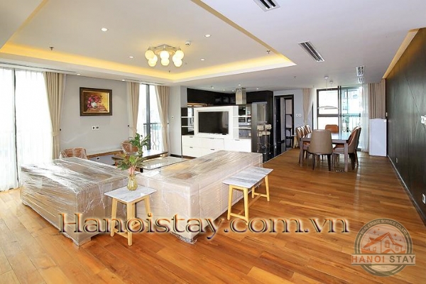 Luxury Three Bedroom Apartment For rent in Skyvilla building, Tran Hung Dao street, Hoan Kiem 12