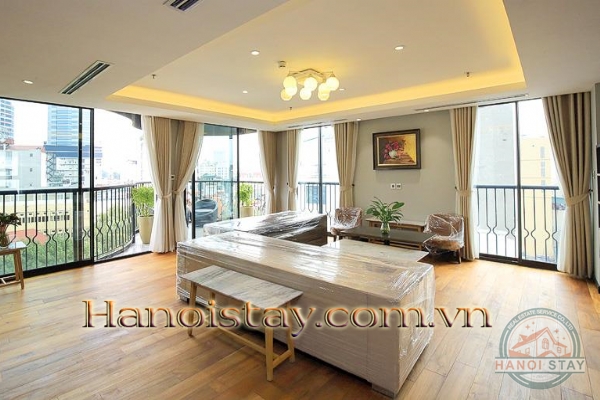 Luxury Three Bedroom Apartment For rent in Skyvilla building, Tran Hung Dao street, Hoan Kiem 13