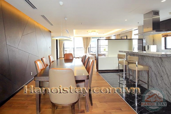 Luxury Three Bedroom Apartment For rent in Skyvilla building, Tran Hung Dao street, Hoan Kiem 9