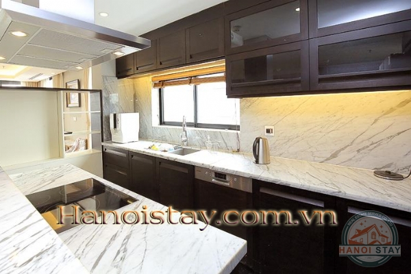 Luxury Three Bedroom Apartment For rent in Skyvilla building, Tran Hung Dao street, Hoan Kiem 15