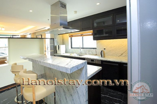 Luxury Three Bedroom Apartment For rent in Skyvilla building, Tran Hung Dao street, Hoan Kiem 16