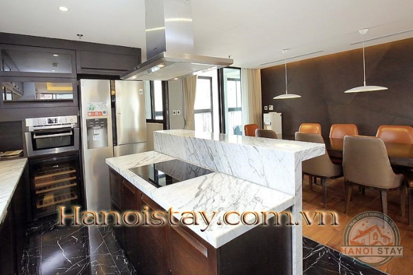 Luxury Three Bedroom Apartment For rent in Skyvilla building, Tran Hung Dao street, Hoan Kiem 4