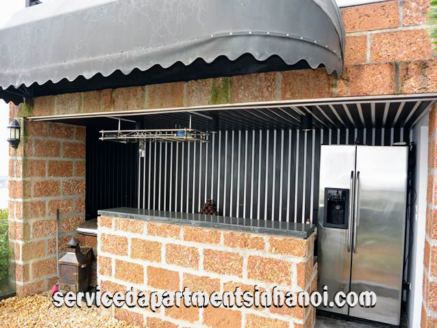 Luxury two bedroom apartment rental in Truc Bach Area, Lovely balcony, Beautiful terrace 14