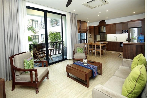 *Magnificent 03 Bedroom Serviced Apartment Rental in Xuan Dieu street, Tay Ho*