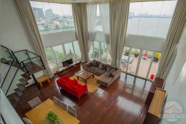 *Marvelous 03 BR Duplex apartment for rent in Xuan Dieu str, Tay ho Distr with Beautiful Lake View* 1