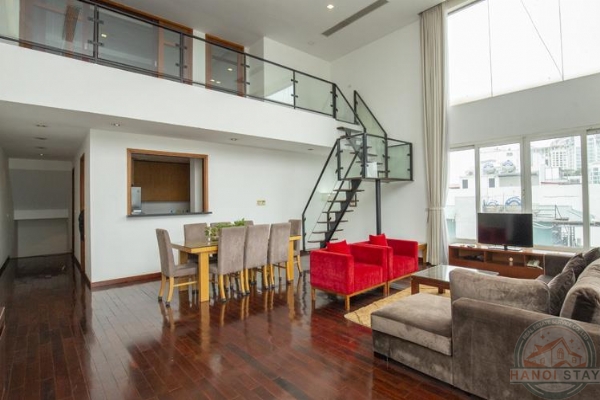 *Marvelous 03 BR Duplex apartment for rent in Xuan Dieu str, Tay ho Distr with Beautiful Lake View* 2