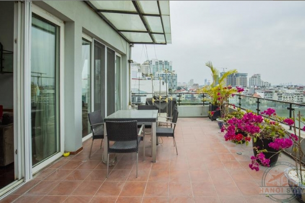 *Marvelous 03 BR Duplex apartment for rent in Xuan Dieu str, Tay ho Distr with Beautiful Lake View* 11