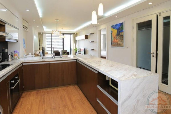 Modern 02 Bedroom Apartment Rental in Truc Bach Area, Ba Dinh, Pleasure-Loving Terrace 10