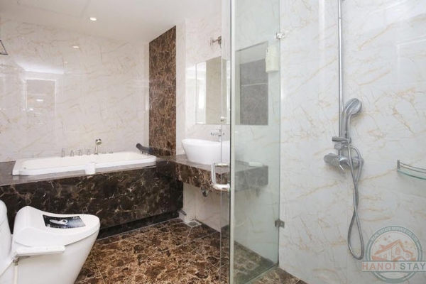 Modern 02 Bedroom Apartment Rental in Truc Bach Area, Ba Dinh, Pleasure-Loving Terrace 12