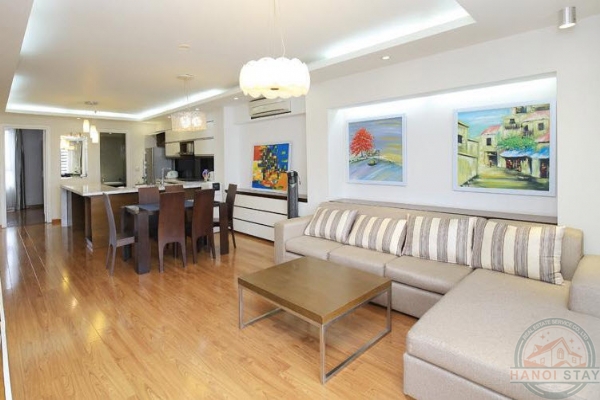 Modern 02 Bedroom Apartment Rental in Truc Bach Area, Ba Dinh, Pleasure-Loving Terrace 5