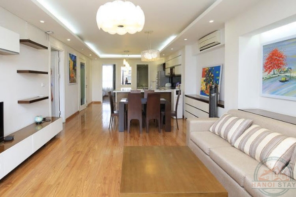 Modern 02 Bedroom Apartment Rental in Truc Bach Area, Ba Dinh, Pleasure-Loving Terrace 6