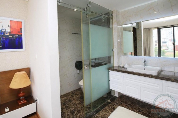 Modern 02 Bedroom Apartment Rental in Truc Bach Area, Ba Dinh, Pleasure-Loving Terrace 16