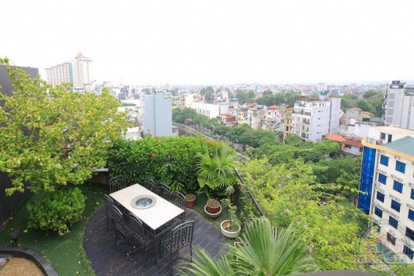 Modern 02 Bedroom Apartment Rental in Truc Bach Area, Ba Dinh, Pleasure-Loving Terrace 25