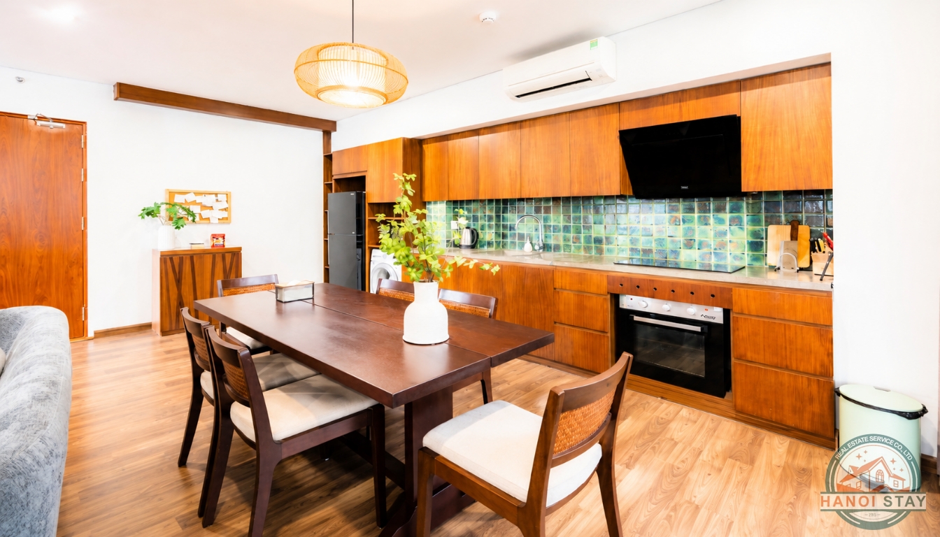 Modern 03 BR Serviced Apartment for rent in Kim Ma Area, Ba Dinh 7