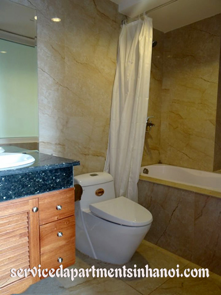 Modern Duplex Three bedroom serviced apartment Rental in Truc Bach 12