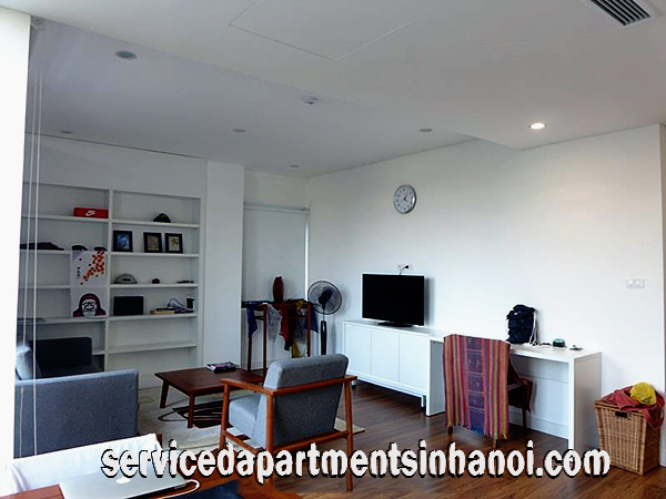 Modern One Bedroom Apartment for Rent in Dong Da, Big Balcony 3