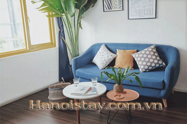 Modern one bedroom apartment for rent on Hoang Hoa Tham str, Ba Dinh 1