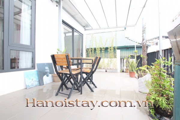 Modern One Bedroom Apartment Rental in Tay Ho Area, Close to Thang Loi Hotel, Lovely Balcony 10
