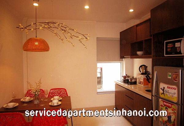 Modern rental serviced apartment in Kim Ma, Nice terrace 3