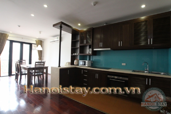 Modern Spacious Two Bedroom Apartment Rental in To Ngoc Van street, Tay Ho 9