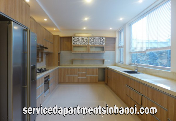 Modern Style Four bedroom Villa for rent in Tay Ho, Ha Noi, Garage for Car, Direct Car Access 5