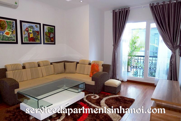 Modern style serviced apartment for rent in Lang Ha 1