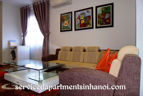 Modern style serviced apartment for rent in Lang Ha 3