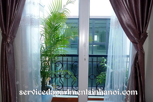 Modern style serviced apartment for rent in Lang Ha 5