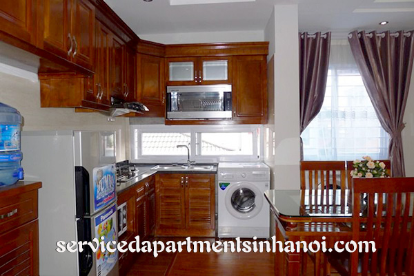 Modern style serviced apartment for rent in Lang Ha 7