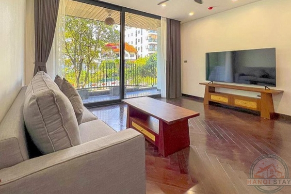 Modern Tranquility: 2 BR Apartment for Rent with Balcony on Dang Thai Mai Street, Tay Ho 5