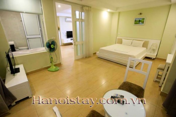 Modern Two Bedroom Apartment for rent in Yen Phu str, Tay Ho, Budget Price 12