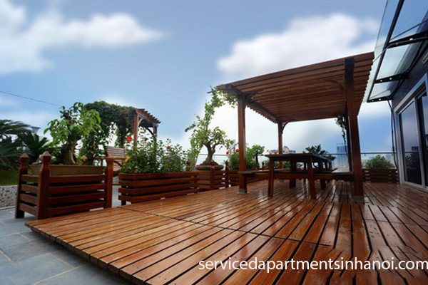 Modern two bedroom apartment in Hao Nam, 800$/month 3