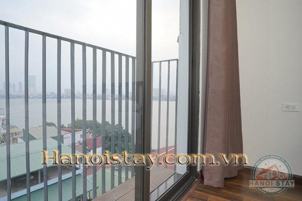 Modern Two bedroom apartment rental in Tay Ho, face to West lake with Balcony 3