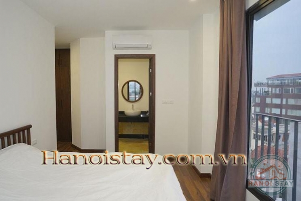 Modern Two bedroom apartment rental in Tay Ho, face to West lake with Balcony 4