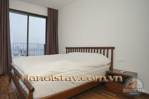 Modern Two bedroom apartment rental in Tay Ho, face to West lake with Balcony 5