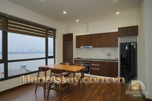 Modern Two bedroom apartment rental in Tay Ho, face to West lake with Balcony 14